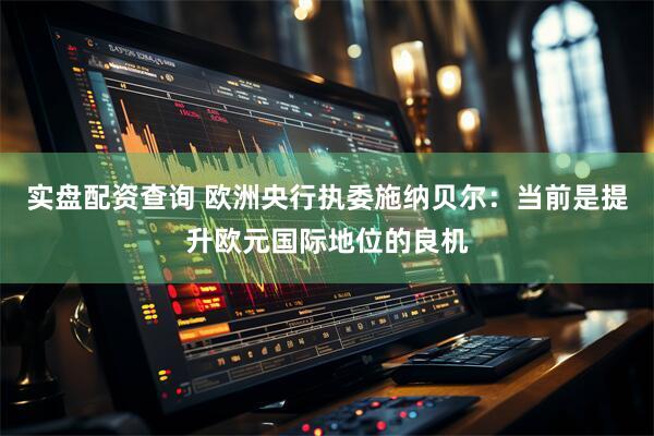 实盘配资查询 欧洲央行执委施纳贝尔：当前是提升欧元国际地位的良机